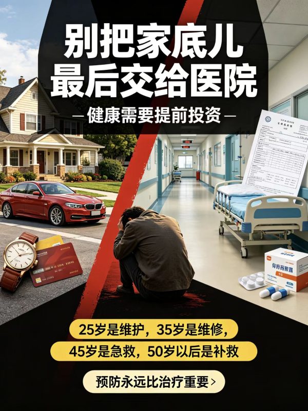 健康要提前投资，别等病倒才醒悟！-洛芃泽