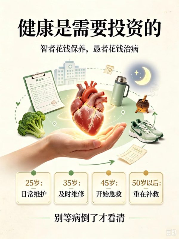 健康要提前投资，别等病倒才醒悟！-洛芃泽
