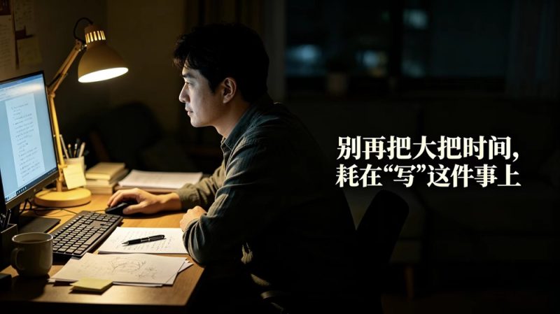 别再把大把时间，耗在”写”这件事上！-洛芃泽