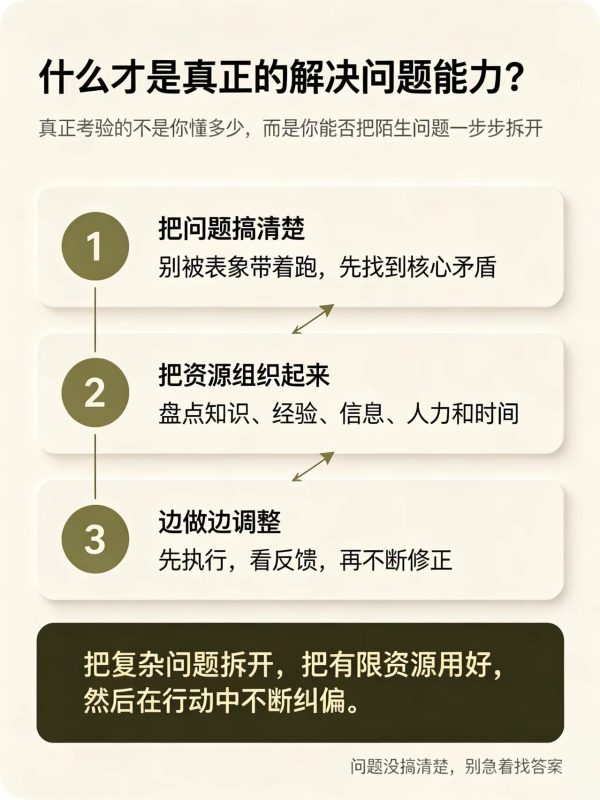 什么才是真正的 “解决问题的能力”？-洛芃泽