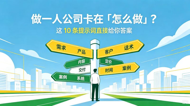 做一人公司卡在「怎么做」？这 10 条提示词直接给你答案-洛芃泽