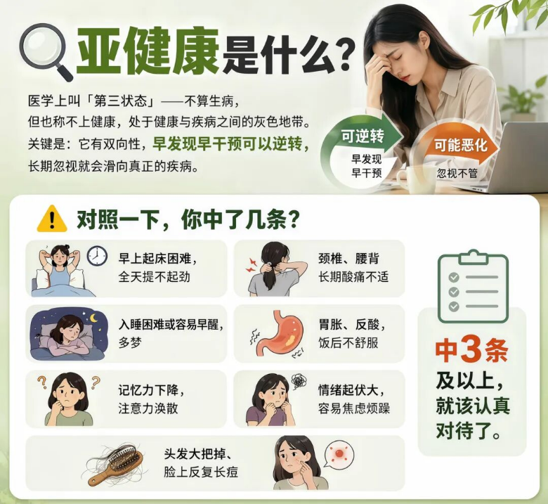 亚健康主题配图