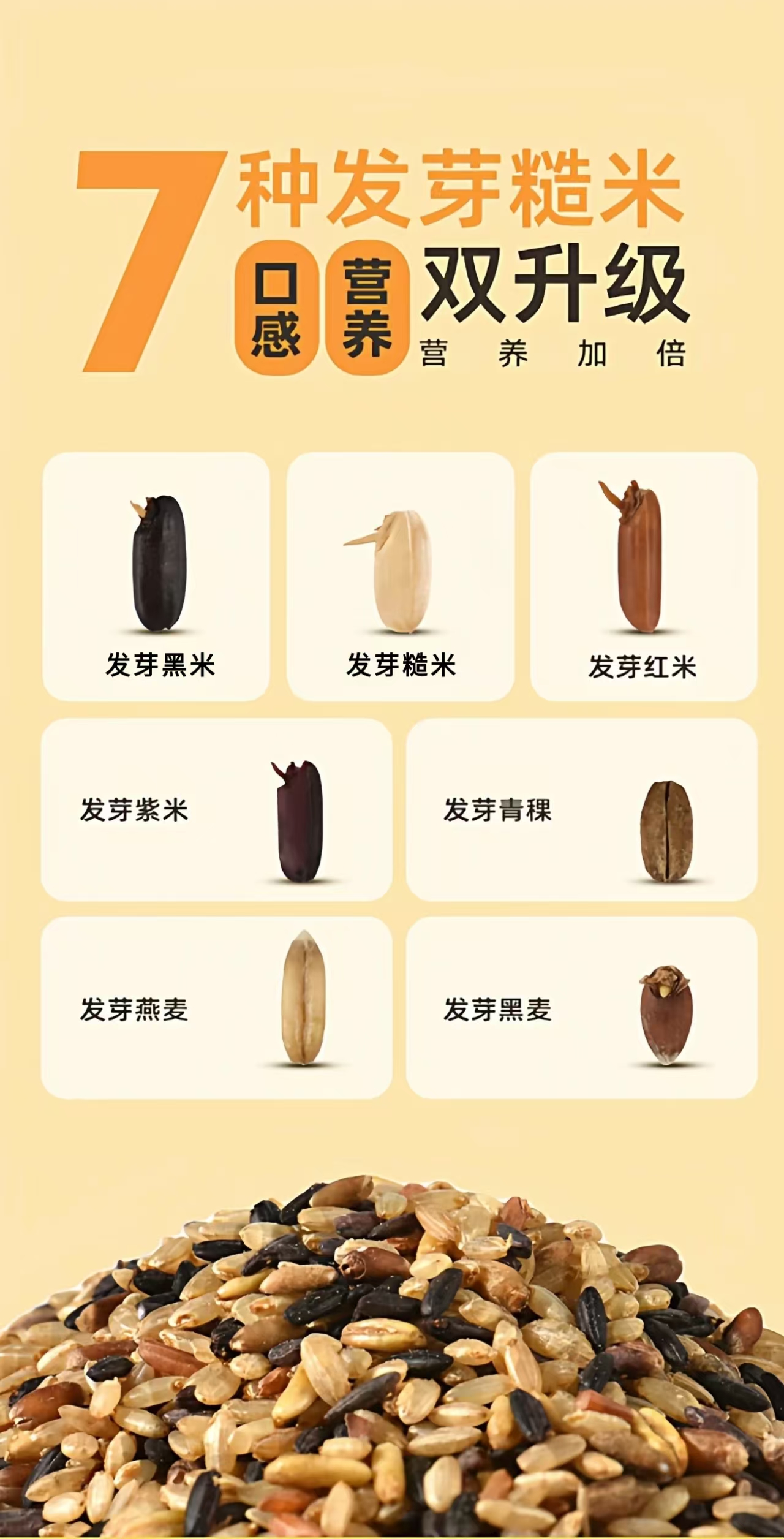 图片[2]-发芽七色糙米2.5kg礼盒装｜东北七谷胚芽杂粮米｜洛芃泽